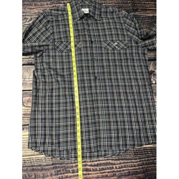 Lacoste Button Down Shirt Mens Size 40 Large Multicolor Plaid 2 Pocket Logo - Picture 6 of 6